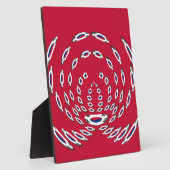 Südkorea Polka Dot Flagge Fotoplatte (Seite)