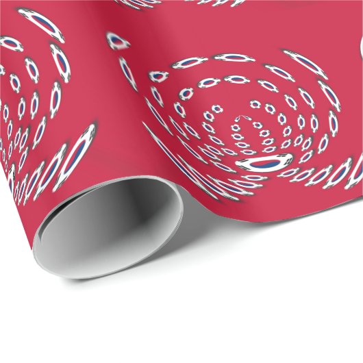 Südkorea Polka Dot Flagge Geschenkpapier (Rolleneckpunkt)