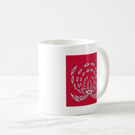 Südkorea Polka Dot Flagge Kaffeetasse (VorderseiteRechts)