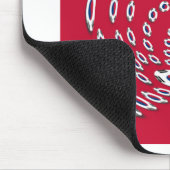 Südkorea Polka Dot Flagge Mousepad (Ecke)