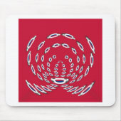 Südkorea Polka Dot Flagge Mousepad (Vorne)