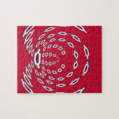 Südkorea Polka Dot Flagge Puzzle (Horizontal)