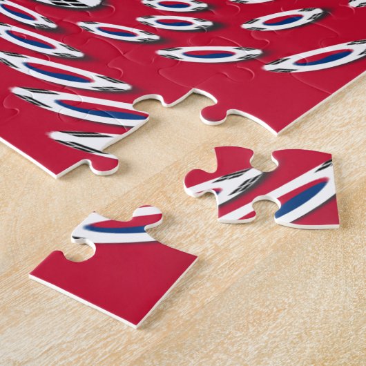 Südkorea Polka Dot Flagge Puzzle (Seite)