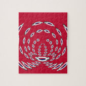 Südkorea Polka Dot Flagge Puzzle (Vertikal)