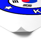 Südkorea Poster (Ecke)