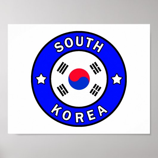 Südkorea Poster (Vorne)