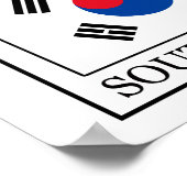 Südkorea Poster (Ecke)