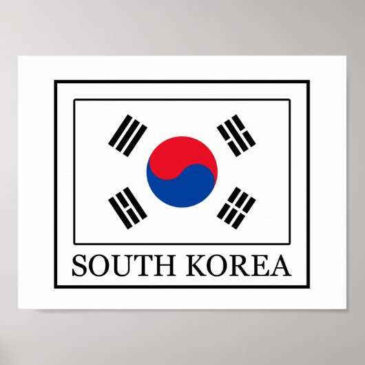 Südkorea Poster (Vorne)