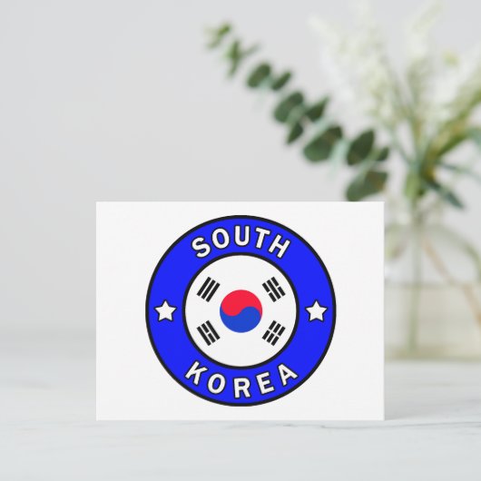 Südkorea Postkarte (Stehend Vorderseite)