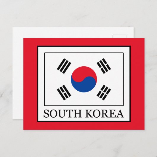 Südkorea Postkarte (Vorne/Hinten)