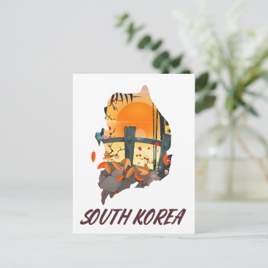 Südkorea Postkarte (Stehend Vorderseite)