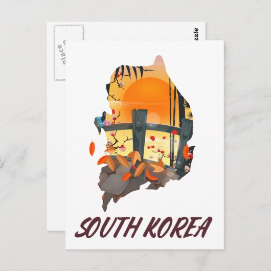 Südkorea Postkarte (Vorne/Hinten)