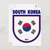 Südkorea Postkarte (Vorne/Hinten)