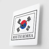 Südkorea Quadratische Wanduhr (Winkel)
