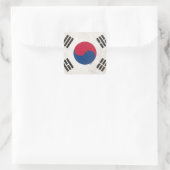 Südkorea Quadratischer Aufkleber (Tasche)