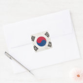 Südkorea Quadratischer Aufkleber (Umschlag)