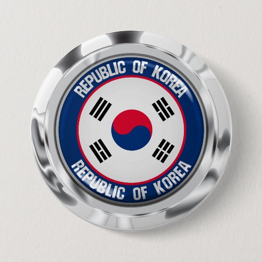 Südkorea-Runde Button (Vorderseite)