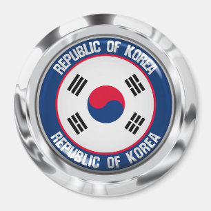 Südkorea-Runde Magnet