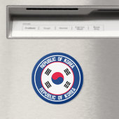 Südkorea-Runde Magnet (In Situ (Geschirrspüler))