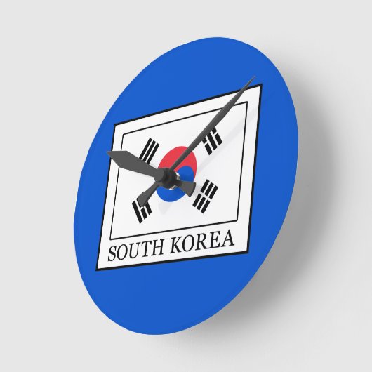 Südkorea Runde Wanduhr (Winkel)
