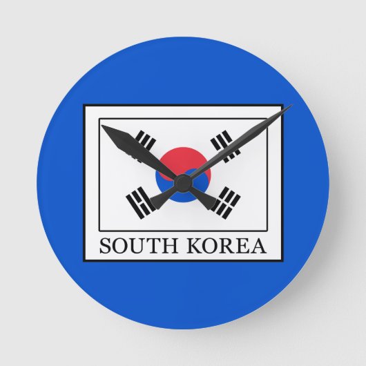 Südkorea Runde Wanduhr (Vorderseite)