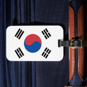 Südkorea Seoul Asien Koreanische Flagge Reise Gepäckanhänger