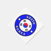 Südkorea Serviette (Ecke)