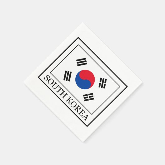 Südkorea Serviette (Ecke)