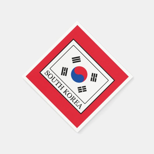 Südkorea Serviette (Ecke)