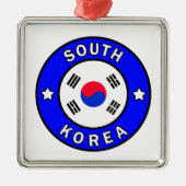 Südkorea Silbernes Ornament (Vorne)