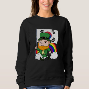 Südkorea Stolz koreanische Flagge St. Patricks Day Sweatshirt