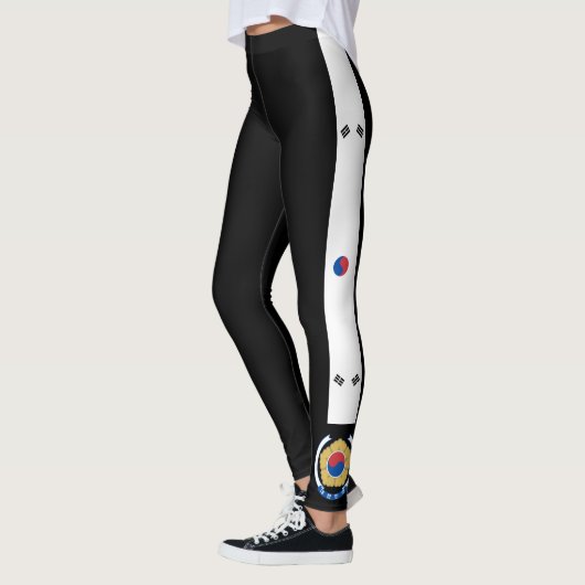 Südkorea stripes Flagge Leggings (Links)