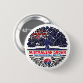 Südkorea Südkoreanischer Australischer Tree Button (Vorne & Hinten)