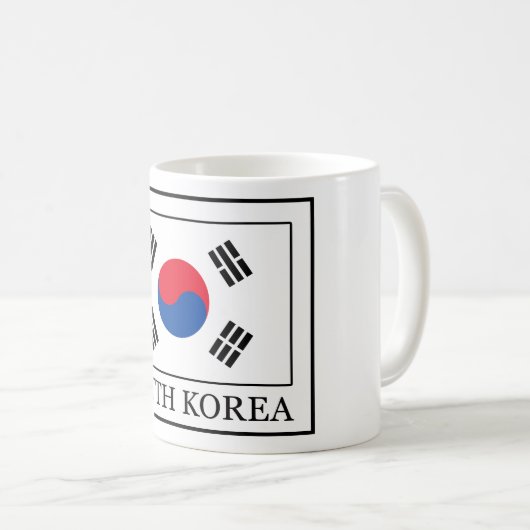 Südkorea-Tasse Kaffeetasse (VorderseiteRechts)