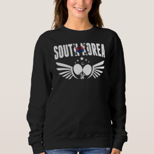 Südkorea Tischtennis Unterstützen Sie Korean Ping  Sweatshirt