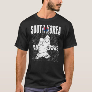 Südkorea Tischtennis Unterstützen Sie Korean Ping T-Shirt