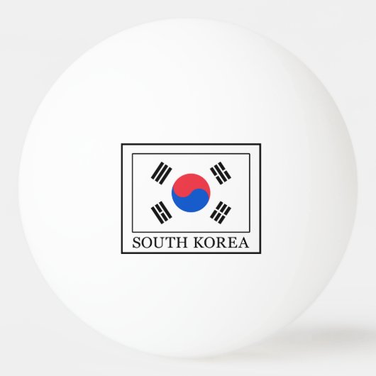 Südkorea Tischtennisball (Vorderseite)