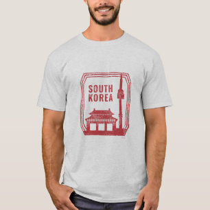 Südkorea Vintage-Reise-T-Shirt T-Shirt