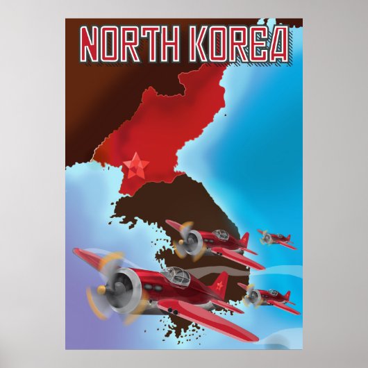 Südkorea Vintage Reiseplakat Poster (Vorne)