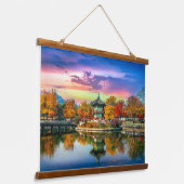 Südkorea Wandteppich Mit Holzrahmen (Gewinkelt)