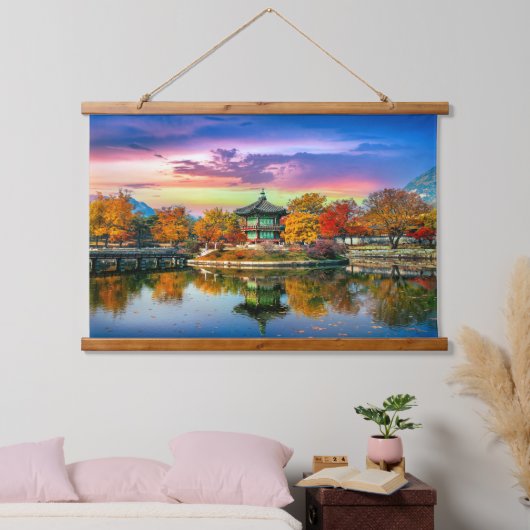 Südkorea Wandteppich Mit Holzrahmen (Schlafzimmer)