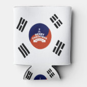 Südkorea Weihnachten im Flaggenstaat: Frohe Weihna Dosenkühler (Vorderseite)