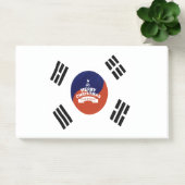 Südkorea Weihnachten im Flaggenstaat: Frohe Weihna Post-it Klebezettel (Büro)