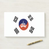 Südkorea Weihnachten im Flaggenstaat: Frohe Weihna Post-it Klebezettel (Auf Schreibtisch)