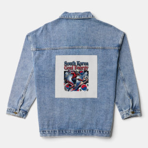 Südkorea Ziel Energie Skelett Stürmer Nationen B Jeansjacke