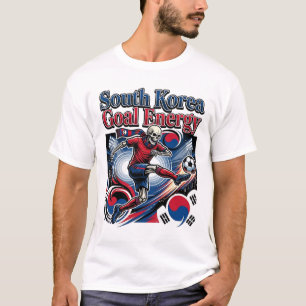 Südkorea Ziel Energie Skelett Stürmer Nationen B T-Shirt