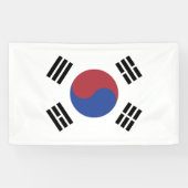Südkoreaflagge Banner (Horizontal)