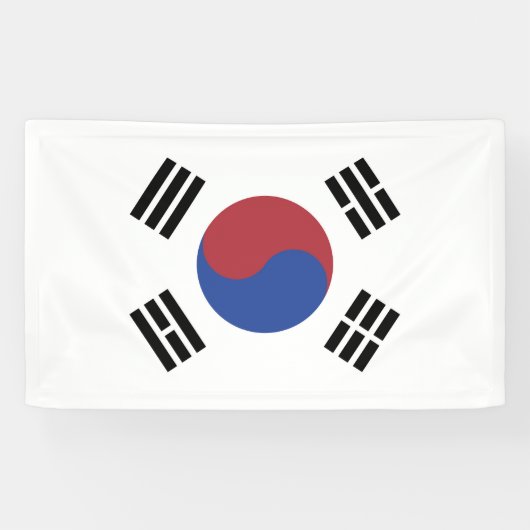 Südkoreaflagge Banner (Horizontal)