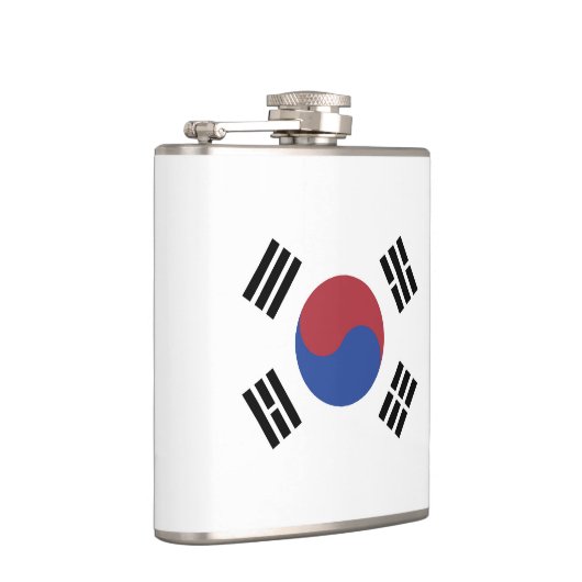 Südkoreaflagge Flachmann (Rechts)