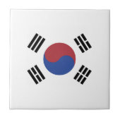 Südkoreaflagge Fliese (Vorderseite)